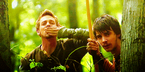 gif kiss robin hood goodbye